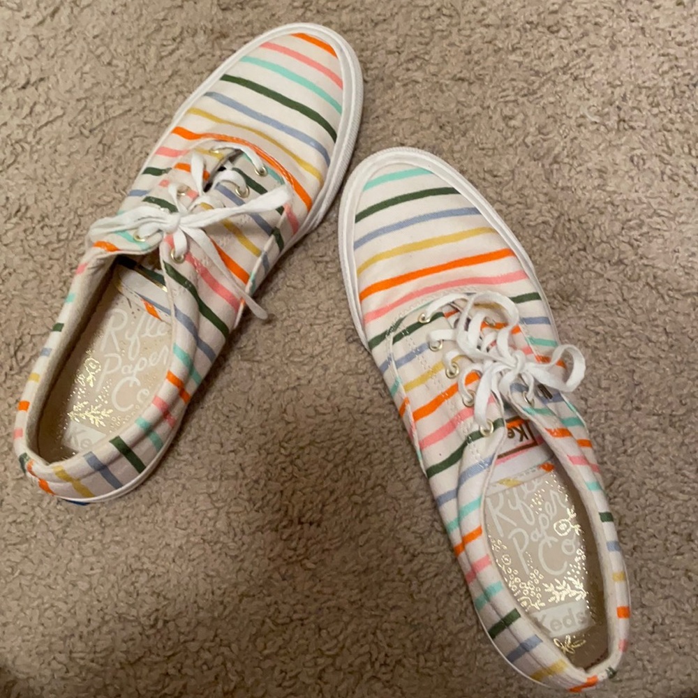 Rifle Paper Co. Striped Keds